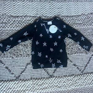 Softsie Silver Star Print Long Sleeve Top 3T - NWT